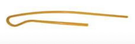 SECOUEUR ARC MOULE JAUNE D28 1330MM 1.325 mm