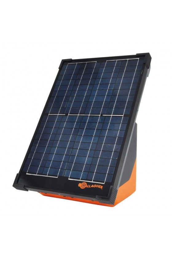 Gallagher électrificateur solaire S200 avec batterie (2 x 12 V - 7,2 Ah)