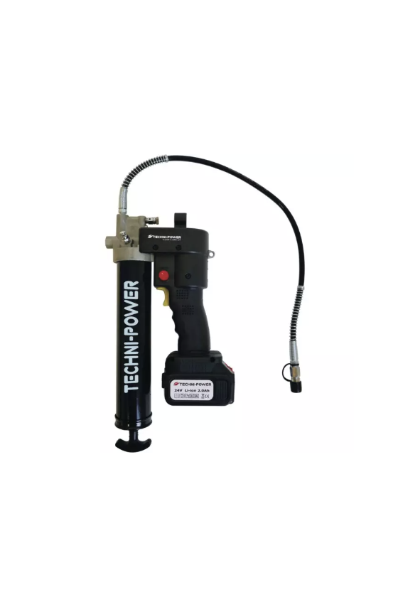 POMPE A GRAISSE ELECTRIQUE 24V 2,0 AH 2 ACCUS TECHNI-POWER