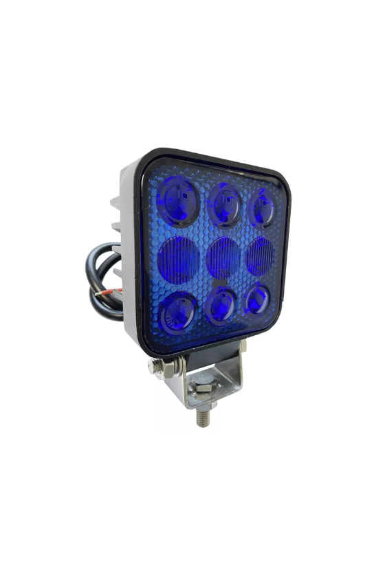 PHARE BLEU 9 LED.27W 1000Lu