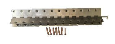 AGRAFE COMPLETE AR INOX L240 avec ongles Cu