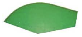 ARRET DE GRAIN GAUCHE 4,2MM VERT