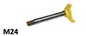 AXE SUPPORT SECOUEURS D28 L162 M24X200