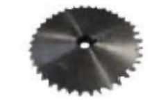 PIGNON 38 dents,12.7S(1/2),diam25,rainure de clavette 8mm polie G60