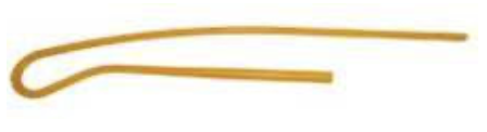 SECOUEUR ARC MOULE COURT 1.169 mm D25 JAUNE