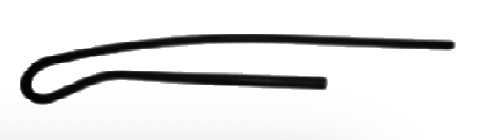 SECOUEUR ARC MOULE COURT NOIR 1.169 mm D25