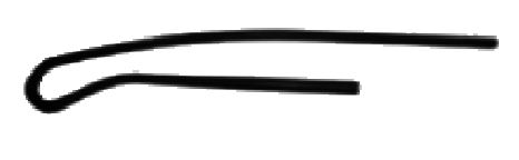 SECOUEUR ARC MOULE MOYEN NOIR 1.125 mm D25