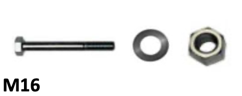 VIS M16 X110 ZN 8,8 tête étroit machine à laver M16 ZN écrou autofreiné M16 ZN